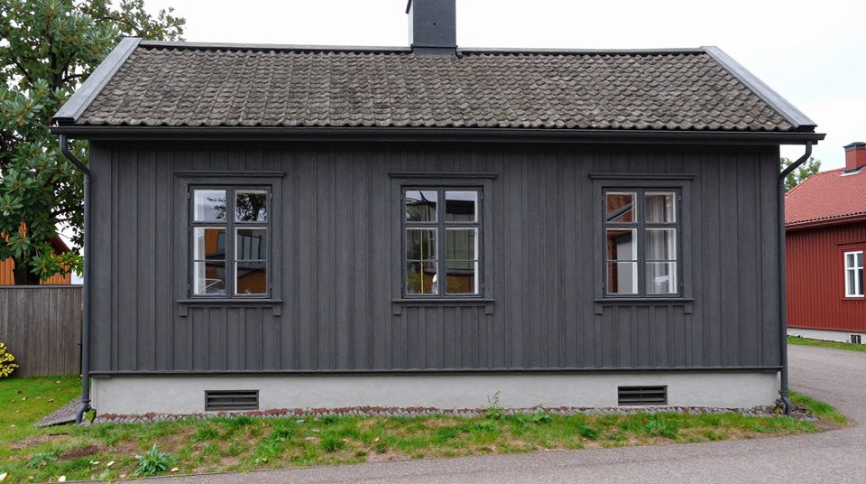 Fasadmålning-projekt i Bromma